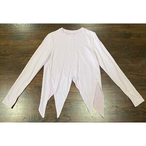 ATHLETA  SAMSARA NIRVANA Side Tie ROPI Pink Light Sweatshirt Women's Size S